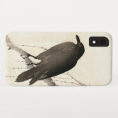 Coques Case-Mate iPhone Dessin japonais d'un corbeau (Dos (Horizontal))