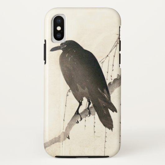 Coques Case-Mate iPhone Dessin japonais d'un corbeau (Dos)