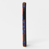 Coques Case-Mate iPhone Dessin Mandala bleu orange et violet (Dos/Gauche)