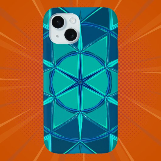 Coques Case-Mate iPhone Dessin Mandala Blue