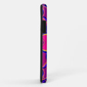 Coques Case-Mate iPhone Dessin Mandala Flower jaune rose et bleu (Dos/Droite)