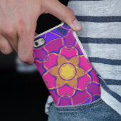 Coques Case-Mate iPhone Dessin Mandala Flower jaune rose et bleu