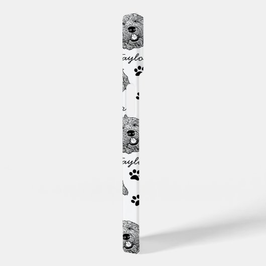 Coques Case-Mate iPhone Dessin personnalisé Goldendoodle Chien (Verso / Droite)