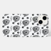 Coques Case-Mate iPhone Dessin personnalisé Goldendoodle Chien (Verso (horizontal))