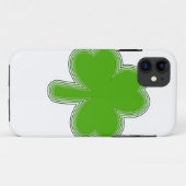 Coques Case-Mate iPhone Dessin Shamrock de Saint Patrick (Dos (Horizontal))