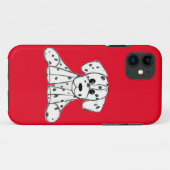 Coques Case-Mate iPhone Dessin simple de contour de chien dalmate rembourr (Dos (Horizontal))