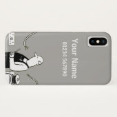 Coques Case-Mate iPhone Dessin sur le thème de l'électricien (Dos (Horizontal))