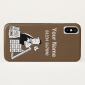 Coques Case-Mate iPhone Dessin sur le thème du créateur (Dos (Horizontal))