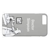 Coques Case-Mate iPhone Dessin sur le thème du docteur (Dos (Horizontal))