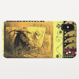 COQUES POUR iPhone DESSINATEUR DE DESSINS ANIMÉS VINTAGE DESSINANT UN