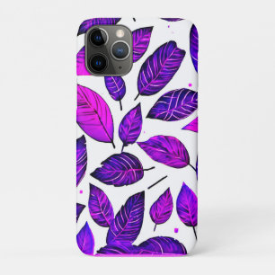 Case-Mate iPhone Case Dessins animés de feuilles vives : violet, rose et
