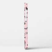 Coques Case-Mate iPhone Dessins mignons sur motif extensible rose (Verso / Gauche)