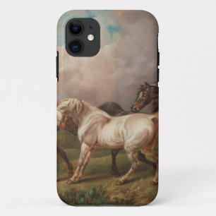 Coques Pour iPhone Destin de chevaux d'huile de peinture d'art de