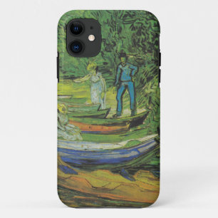 Coque iPhone 11 Destin de lac boat de nature de Van Gogh