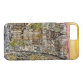 Coques Case-Mate iPhone Destinations | Aquarelle Big Ben & London Eye (Dos (Horizontal))