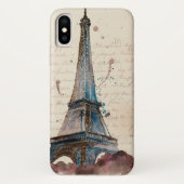Coques Case-Mate iPhone Destinations | Lettres De La Tour Eiffel (Dos)