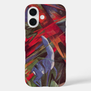 Coques iPhone 16 Destinées animales par Franz Marc, Art cubiste vin