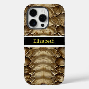 Coques iPhone 16 Pro Détail du motif de peau de serpent