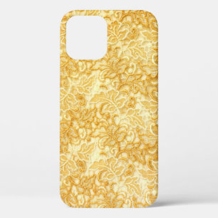 Case-Mate iPhone Case Détail en dentelle d'or, tissu.