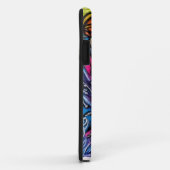 Coques Case-Mate iPhone détails blancs et noirs sur l'arrière - plan (Dos/Droite)