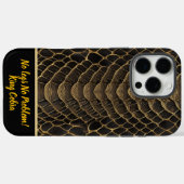 Coques Case-Mate iPhone Détails complexes d'un serpent venimeux vibrant (Verso (horizontal))