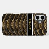 Coques Case-Mate iPhone Détails complexes d'un serpent venimeux vibrant (Verso (horizontal))