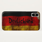 Coques Case-Mate iPhone Deutsch Flagge - Vintage... (Dos (Horizontal))