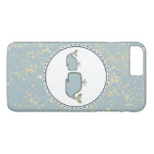 Coques Case-Mate iPhone Deux baleines de mer Bleue & Or Boutique (Dos (Horizontal))
