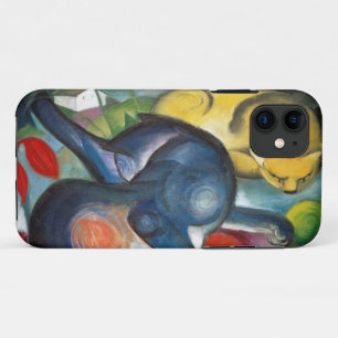 Case-Mate iPhone Case Deux Cats, Blue and Yellow, Franz Marc