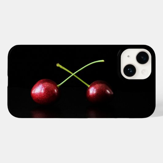 Coques Case-Mate iPhone Deux cerises iphcna (Verso (horizontal))