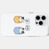 Coques Case-Mate iPhone deux chats (Verso (horizontal))