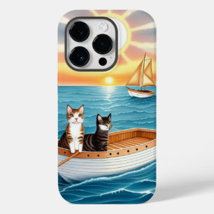 Coque Pour iPhone 14 Pro Deux chats mignons