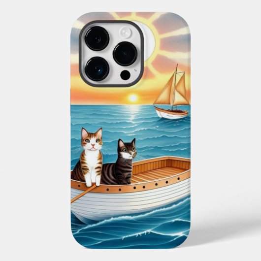 Coques Case-Mate iPhone Deux chats mignons (Verso)