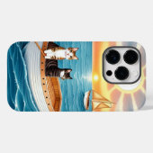 Coques Case-Mate iPhone Deux chats mignons (Verso (horizontal))