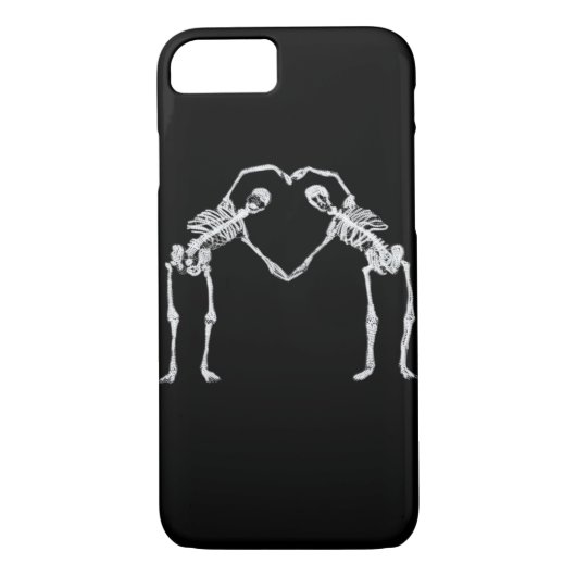 Coques Case-Mate iPhone Deux Coeurs de squelette Mains Classique (Dos)