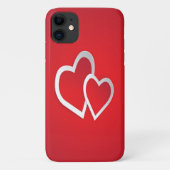Coques Case-Mate iPhone Deux Coeurs rouges (Dos)