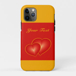 Case-Mate iPhone Case Deux Coeurs Rouges, Art numérique Moderne Graphiqu