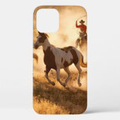 Coques Case-Mate iPhone Deux cow-boys occidentaux à cheval, braconnant la (Verso)