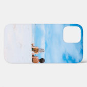 Coques Case-Mate iPhone Deux femmes allongées sur du sable blanc face à la (Verso (horizontal))