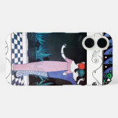 Coques Case-Mate iPhone DEUX FEMMES DANS LA NUIT Art Déco Beauté Mode (Verso (horizontal))