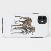 Coques Case-Mate iPhone Deux Greyhound Friends Dog Art (Dos (Horizontal))