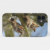 Coques Case-Mate iPhone Deux hiboux dans les bois, oiseaux, faune Case-Mat (Dos (Horizontal))