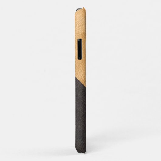 Coques Case-Mate iPhone Deux hommes en cuir monogramme (Dos/Droite)