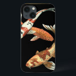 Case-Mate iPhone Case Deux Japonais Koi Goldfish sur un Arrière - plan n<br><div class="desc">Cette image représente deux Koi Goldfish orange vif sur un arrière - plan noir élégant. Cette impression contemporaine d'art moderne d'un détail traditionnel d'inspiration japonaise et orientale ajoutera du caractère à n'importe quel produit Zazzle.</div>
