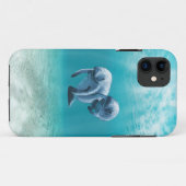 Coques Case-Mate iPhone Deux lamantins nageant (Dos (Horizontal))