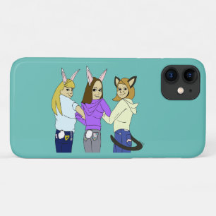 Case-Mate iPhone Case Deux lapins et un chaton