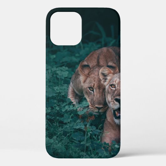 COQUES Case-Mate iPhone DEUX LIONISATIONS SUR LES PLANTES VERTS (Verso)