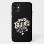 Coques Case-Mate iPhone Deux Mariées valent mieux qu'un Mariage lesbien (Dos)