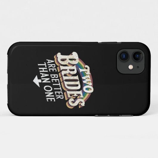 Coques Case-Mate iPhone Deux Mariées valent mieux qu'un Mariage lesbien (Dos (Horizontal))