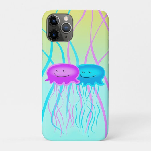 Coques Case-Mate iPhone Deux méduses caricaturales (Dos)